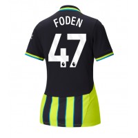 Maglia Calcio Manchester City Phil Foden #47 Seconda Divisa Donna 2024-25 Manica Corta